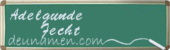 Adelgunde Fecht Visitenkarte